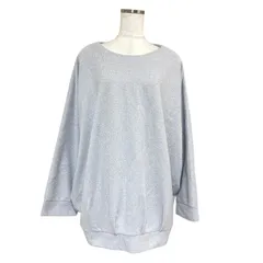 NORNE ノーン レディース ドルマンニット セーター 長袖 ツイードライク ラメ入り ライトグレー 5L 大きいサイズ 美品 上品 きれいめ シンプル おしゃれ 秋冬 トップス