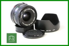 【動作保証・点検済】良品■Canon NEW FD 28mm F2.8■前後キャップ・フード付き■JJ504