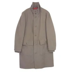 Salvatore Ferragamo サルヴァトーレフェラガモ K1734 裏地シルク ウールコート 襟袖リブ ブラウン系 48【中古】のサムネイル