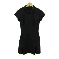 ザラ シャツワンピース 半袖 トップス レディース USA Mサイズ ブラック ZARA