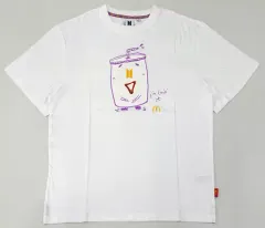 ☺️BTS☺️マクドナルド Tシャツ ジョングク グク 白 XL 新品 ☺️BTS☺️マクドナルド Tシャツ ジョングク グク 白 XL 新品