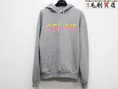 セリーヌ CELINE グラデーション ロゴプリント グレー サイズXS コットン ルーズ フーディ パーカー 2Y753670Q 美品 【中古】トップスのサムネイル