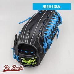 【新品】 ローリングス 軟式グローブ / オールラウンド用 型付け済み (スカイブルー / colored by Re-Birth) [NE1163]