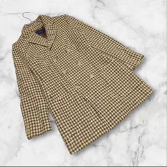 美品❤【ラルフローレン】（7）チェスターコート アウター 千鳥格子柄 ウール