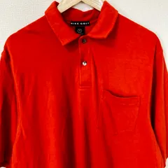 (^w^)b NIKE GOLF ナイキゴルフ 半袖 ポロシャツ コットン 綿100% 無地 シンプル オーバーサイズ ビッグシルエット スポーツMIX カジュアル ゴルフウェア トップス オレンジ メンズ サイズM