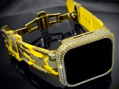 ０７★アップルウォッチバンド ラバーベルト Apple Watch 　キラキラ ケース カバー 4 5 6 7 8 9 se メンズ レディース 38mm 40mm 41mm 42mm 44mm 45mm
