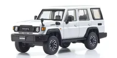 ランドクルーザー70 1/30色見本 ミニカー プルバックカー　ホワイト 実車もミニカーも入手難易度高め！トヨタ ランドクルーザー 70系