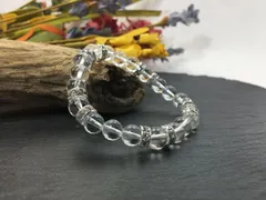 パワーストーン ブレスレット 水晶  天然石ブレス （シルバー）レディース 女性  数珠ブレス 開運 プレゼント ギフト [20]