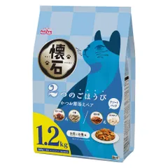 ペットライン 懐石 2つのごほうび かつお節添えペア 1.2kg(300g×4袋) 猫用フード （1点）