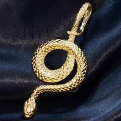 k18 ペンダントトップ　蛇　ゴールド ペンダントトップ メンズ K18 18K 18金 イエローゴールド