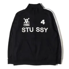 STUSSY ステューシー ジャケット サイズ:L 00s ナンバリングロゴ フルジップ トラックジャケット ジャージ ブラック 黒 アウター ブルゾン 00年代 アーカイブ ストリート ブランドのサムネイル