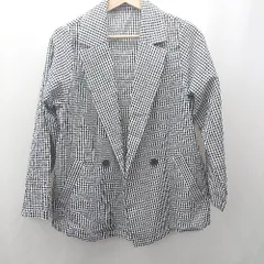 ◇ ⊂ CLASSICAL ELF クラシカルエルフ チェック柄 長袖 ジャケット サイズS ホワイト系 レディース E  【1505290006880】