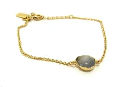 ■新品同様■ kate spade ケイトスペード ブレスレット アクセサリー レディース ゴールド系×グレー系 DH6478