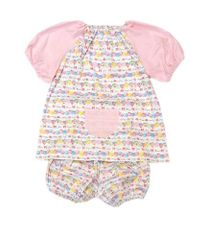 [mama MIKKE] [ママミッケ] スモック かぼちゃパンツ セット大人用 男 女 兼用 ユニセックス メンズ レディース(マカロン)