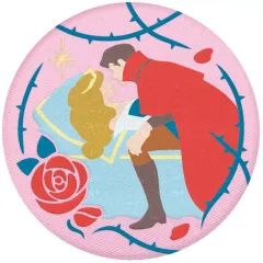 【中古】食玩 雑貨 8.眠れる森の美女 「Disney Characters 刺繍缶バッジビスケット」