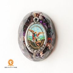 ⭐️☆ki ki☆様⭐️オルゴナイト　オーダー®️ 桃1個入り🍑金運金ピカキラキラのオルゴナイト | Peach Aura