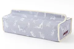 【特価セール】DDintex ディーディーインテックス FLORET LONDON ティッシュカバー ミャオウ ライトグレー [リバティプリント使用]