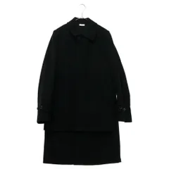 COMME des GARCONS HOMME PLUS (コムデギャルソンオムプリュス) 17AW 少年時代期 ドッキングレイヤードウールコート ブラック  PT-C004のサムネイル