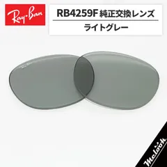 【RB4259F-L87】Ray-Ban レイバン
RB4259F用 純正交換レンズ 53サイズ
強化軽量プラスチック　ライトグレー
ロゴ・刻印入り　簡単交換
RB4259F-60187 / 0RB4259F-601/87