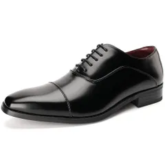 新品　防水 紳士靴 内羽根 革靴 屈曲 メンズ ストレートチップ ビジネスシューズ メンズ [KIXSTAR]