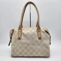 サルヴァトーレフェラガモ ガンチーニ 総柄 ミニボストン アイボリー系