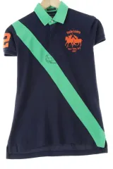 W ( M ) ポロ Ralph Lauren(ラルフローレン) 半袖 カラー Tシャツ ネイビー マルチポニー- 140A4