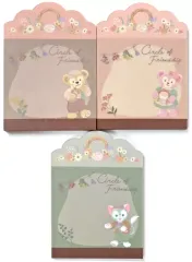 【中古】ノート・メモ帳 集合 メモ3種セット 「ダッフィー＆フレンズのサークル・オブ・フレンドシップ」 東京ディズニーシー限定
