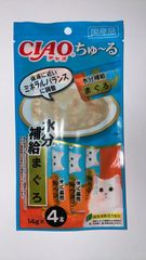 【賞味期限間近】【6点ｾｯﾄ】チャオ ちゅ〜る 水分補給 まぐろ （14g×4本）