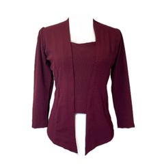 Kebaya クバヤ ストレッチ シフォン 赤 インドネシア 民族衣装