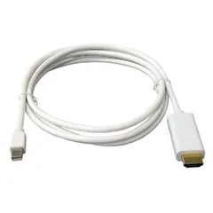 Mini DisplayPort - HDMI 変換ケーブル　1.8m　mini dp to hdmi変換ケーブル　ミニ高解像度ケーブル オーディオ・ビデオ転換ケーブル　転送ライン　ビデオ出力ケーブル （ホワイト）