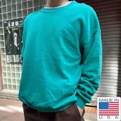 90s USA製 JERZEES 無地 スウェット 緑系 2X グリーン ジャージーズ トレーナー アメリカ製 XXL 2XL ビンテージ D149-13-0016ZVW