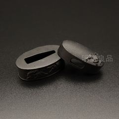 AFH02　日本刀装具　縁頭　馬の図　鋼製　絵金銀　刀剣美術　武道具　居合　現代品