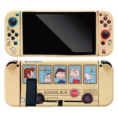 スヌーピー Switch 用 ケース ニンテンドースイッチ 用 ケース 保護カバー 防塵 防汚 防水 軽量 よい手触り 持ち運び便利 全面保護 脱着簡単 Switch用カバー Switch ケース 分体式
