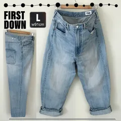 FIRST DOWN★ファーストダウン★バギーフィットジーンズ★F212200★BUGGY FIT JEAN★サイズL(w91cm) 2401J062