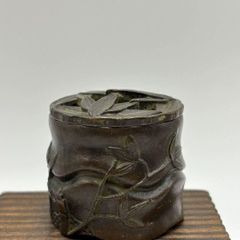 金属製 香炉 四角形 植物文様 - メルカリ