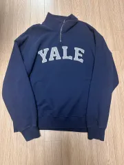 YALE(イェール) ハーフジップアップ ネイビー L サイズ