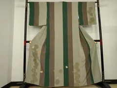 平和屋着物●訪問着　刺繍　雪輪玩具文　金糸　金彩　正絹　逸品　AAAY1934ck