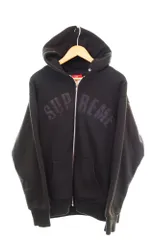 シュプリーム SUPREME 00s Arc Logo Thermal Zip Up Hooded Sweatshirt 裏地サーマル アーチロゴ パーカー 黒 パーカ ブラック Lサイズ 103MT-2421