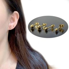 PICOLLET/ピコレ K18YG ボールピアス 3mm 片耳 18金 未使用 - メルカリ