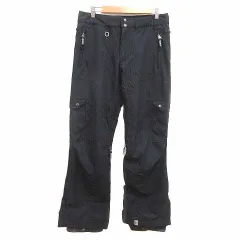 ロキシー ROXY スノーボードウェア カーゴパンツ 中綿 S 黒 ブラック /YK