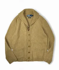 90's ポロ バイ ラルフローレン リネン混 ニットカーディガン M