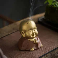 香炉 炉 蚊取り線香 布袋様 僧侶 坊主 炉 香立て 聞香 香道 ヨガ 瞑想アイテム 香炉 仏具 香炉台 仏壇 仏具 お香 ヨガ フィットネス プレゼント 寝室 リビング