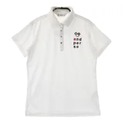 サイズ：M AND PER SE アンパスィ  半袖ポロシャツ  ホワイト系 [240101390345]# ゴルフウェア レディース ストスト