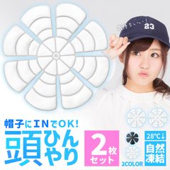 アイスパッド 帽子用 28度自然凍結 PCM 黒 白 2枚セット アイスシート 結露無し ヘッドクーラー 頭皮冷却 冷感マット メットキャップ バケットハット 自転車 男性 女性 子供 高齢 冷却シート 暑さ対策 スポーツ 現場