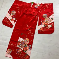 ◆kimono+one◆5～7歳用◆美品◆子供着物◆七五三◆袷◆裄50肩丈133.5◆七五三お詣り女の子着物こどものひお正月卒業式十三詣り◆G223のサムネイル