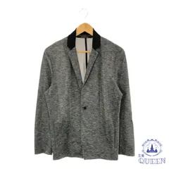 ☆美品☆ INTERMEZZO インターメッツォ アウター ジャケット ボタン カジュアル 長袖 大きめサイズ レディース グレー L 日本製901-8135 送料無料 古着