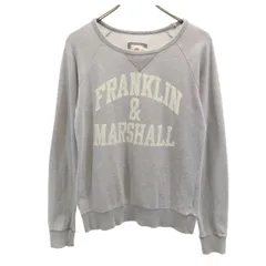 FRANKLIN&MARSHALL フランクリンアンドマーシャル VARSITY イタリア製 長袖 トレーナー S グレー スウェット メンズ 古着のサムネイル