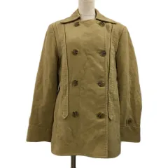 ジェイクルー J.CREW ジャケット ダブル ミドル丈 無地 長袖 4 ベージュのサムネイル