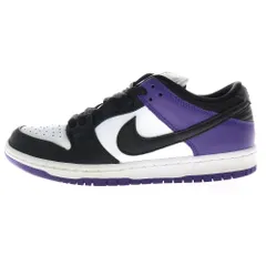 NIKE SB (ナイキエスビー) DUNK LOW PRO PRO COURT PURPLE ダンク プロ コートパープル ローカットスニーカー ホワイト/パープル US8/26cm BQ6817-500
