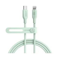 （まとめ） アンカージャパン ANKER 541 エコフレンドリー USB-C＆ライトニングケーブル 1.8m グリーン A80A2N61 1本 【×2セット】